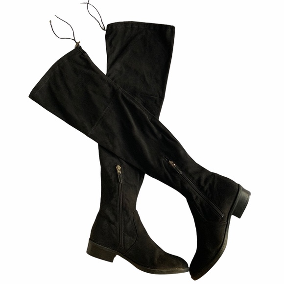 Sam Edelman Shoes - SAM EDELMAN Thigh High Black Suede Leather Boots 7